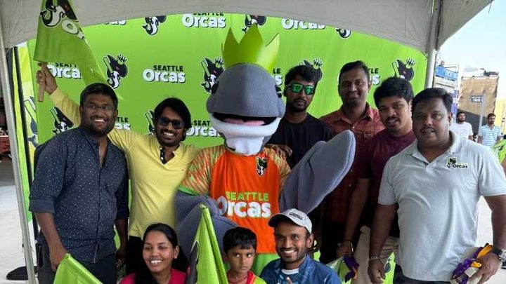Seattle Orcas' Mascots Interacting With The Fans