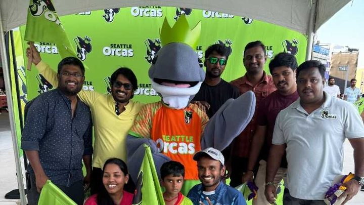 Seattle Orcas' Mascots Interacting With The Fans