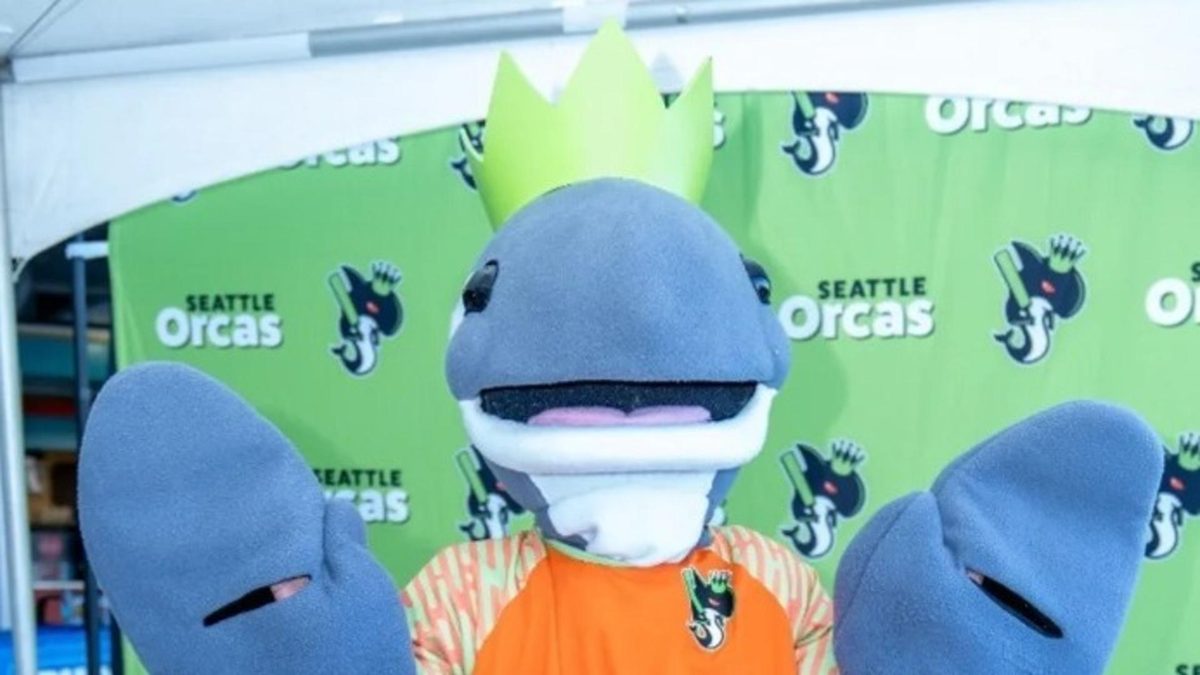 Seattle Orcas' Mascots Interacting With The Fans